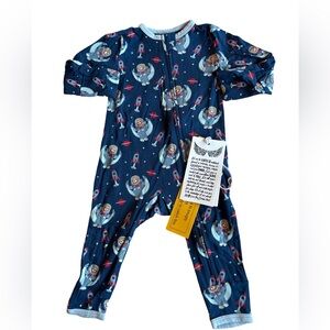 Free Birdees Astronaut Adventure Kids Bamboo Footie Pajamas 3-6 months NWT